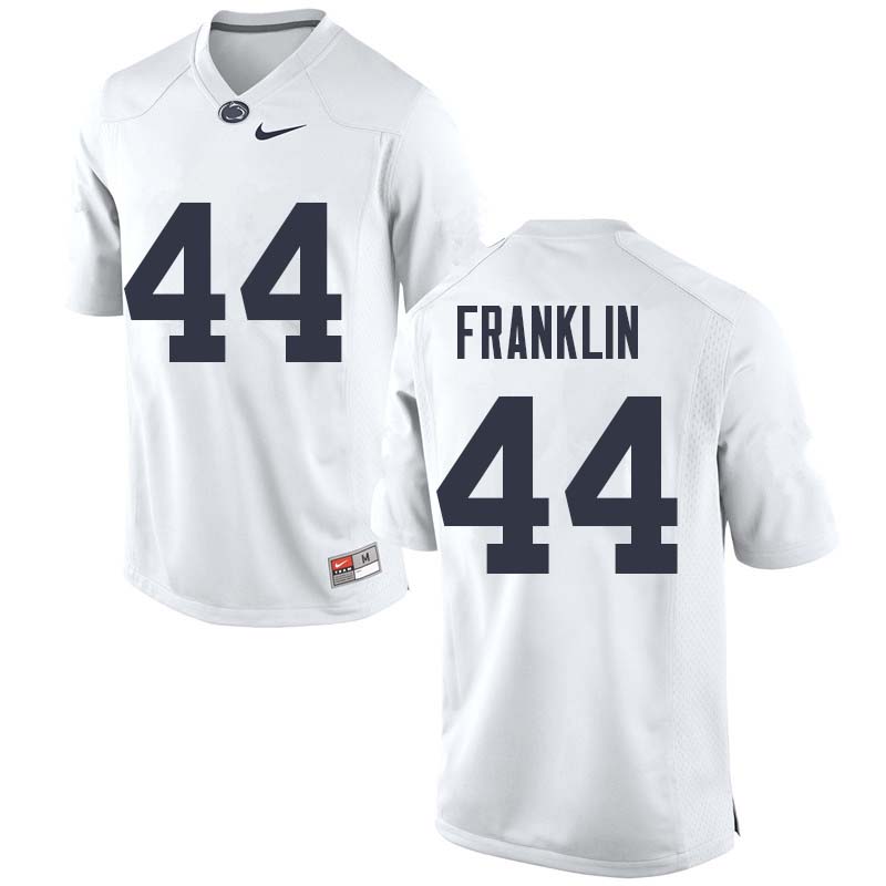 Men #44 Brailyn Franklin Penn State Nittany Lions College Football Jerseys Sale-White - Click Image to Close